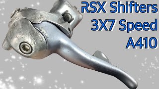 Shimano RSX A410 3X7 Shifters brifters : restore service clean disassembled