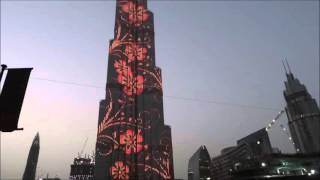 Burj Khalifa LED show