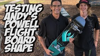 ANDY ANDERSON CUSTOM SHAPE BOARD SET UP AND SKATE TEST !!! - NKA VIDS -