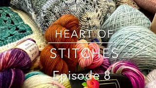Heart of Stitches |Ep 8| 24 Birds Shawl, DRK Everyday Shawl, Riptide Scarfette, Artwork Sweater. Heart of Stitches |Ep 8| 24 Birds Shawl, DRK Everyday Shawl, Riptide Scarfette, Artwork Sweater.