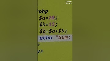 adding two numbers in PHP 🎯🎯🎯