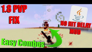 REMOVE CLICK DELAY IN 1.8.9 (NO HIT DELAY MOD)
