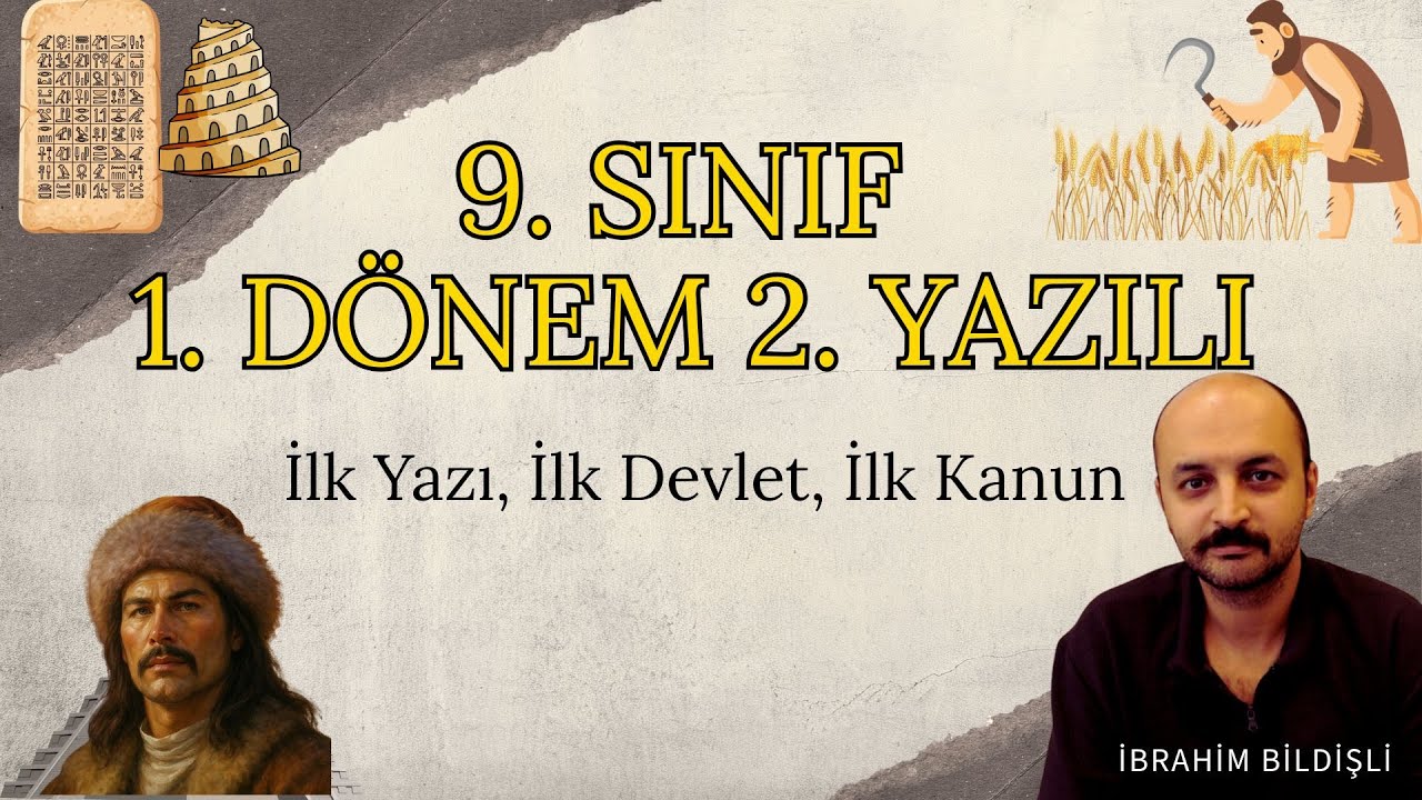 9. Sınıf  1. Dönem 2. Yazılı Çalışması