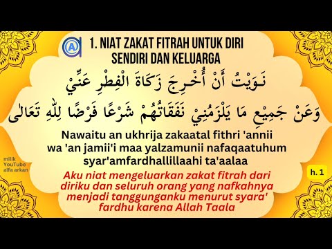 NIAT ZAKAT FITRAH UNTUK SENDIRI &amp; KELUARGA #zakat #ramadan