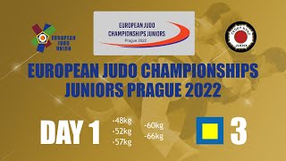 Day 1 - Tatami 3 - European Judo Championships Juniors Prague 2022