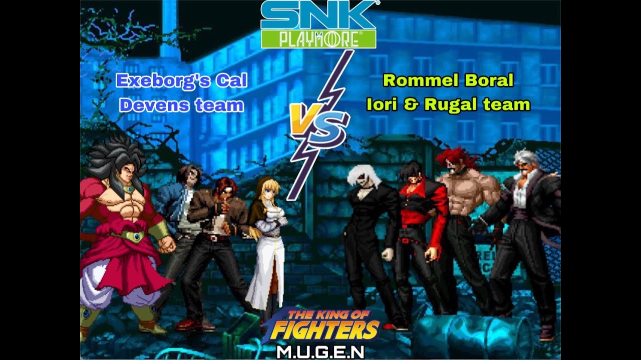 KOF MUGEN - Exeborg's Cal Devens SP team VS Rommel Boral's Ultra Iori ...