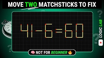 🧠 Ep:26 | ONLY GENIUS CAN SOLVE! 🤯 Move 2 Sticks to Fix 10 Impossible Equations (99% Fail)