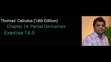 Lecture 31| Exercise 14.5 |Directional Derivatives| Thomas’ Calculus (14th Edition)|Urdu