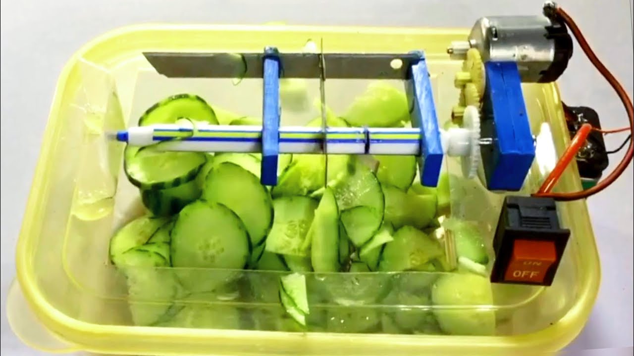 How To Make A Powerful Vegetable Cutter At Home Very Easy Youtube