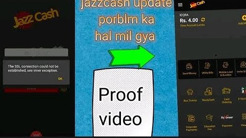 Jazzcash Old Version Cloning | Jazzcash Problem Fix
