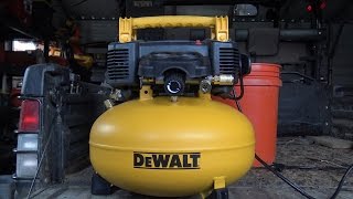 A farmer's unboxing and quick review of the Dewalt Pancake Air Compressor : DWFP55126