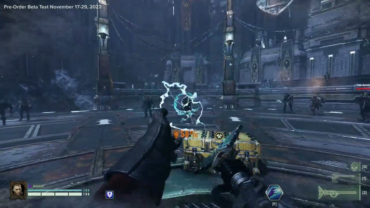 Equinox Mk IV Voidstrike Force Staff - Weapon Showcase Darktide WH40K