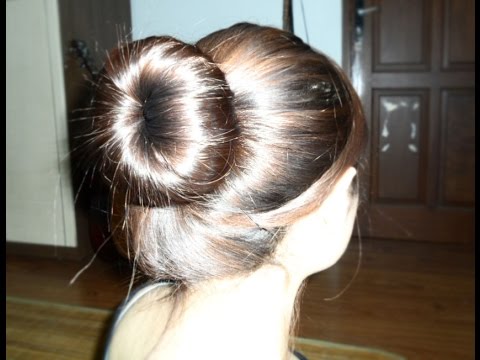 sock bun tutorial - mencepol rambut pake kaos kaki!