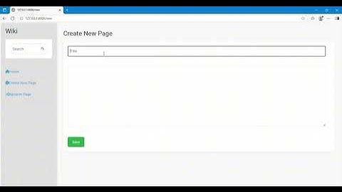 CS50 Web Project 1 - Wiki