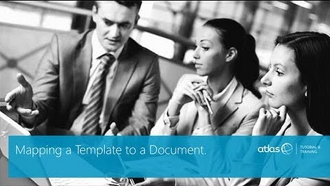 Atlas Training: Mapping a Template to a Document