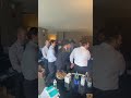 Rabbi Eisemann dancing after case is dismissed