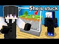 Fooling this girl the way mojang intended it in minecraft