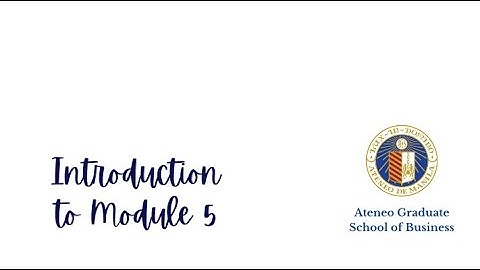 Module 5 Introduction new