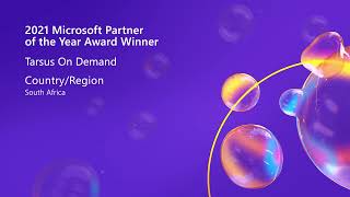 Tarsus On Demand wins 2021 Microsoft South Africa Partner of the Year