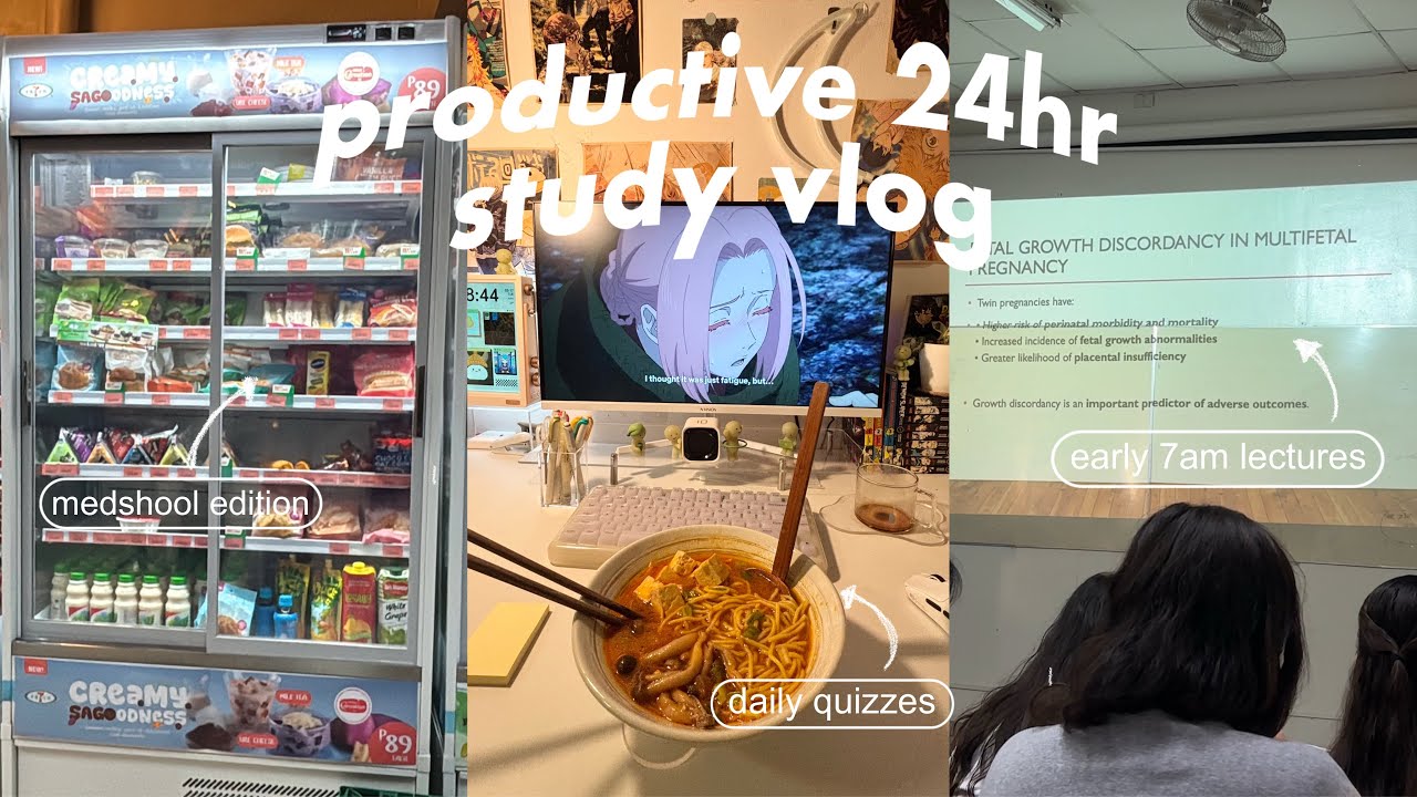 study vlog: daily routine as a third year medstudent