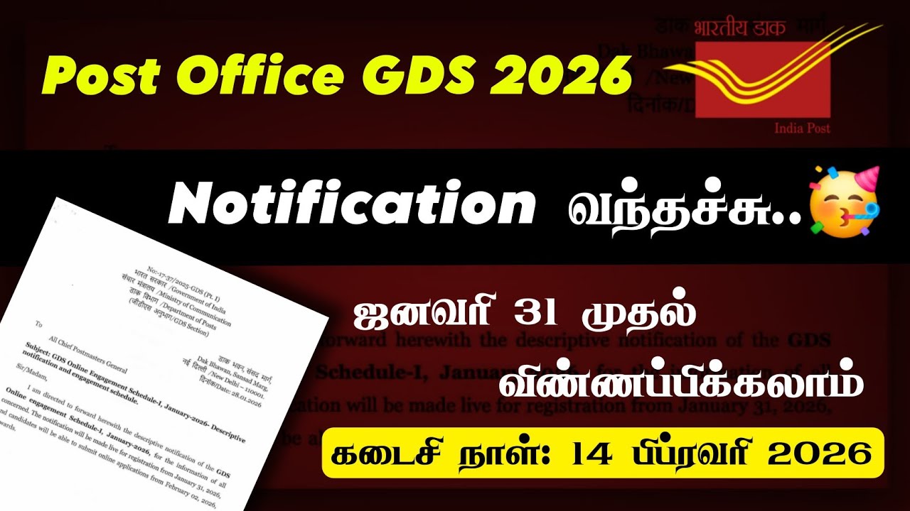 Набор сотрудников в почтовое отделение (GDS) на 2026 год | Объявление опубликовано🥳🥳 | Как подать...