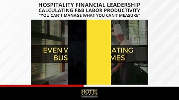 Calculating Hotel F&B Labor Productivity