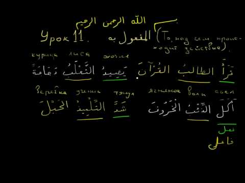 Арабский язык. урок 11. Маф'уль бихи