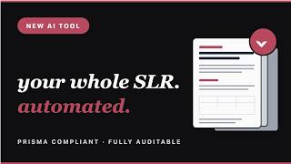 I Completed a 12-Month Systematic Review in a Single Week Using a Brand New AI Tool