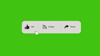 Animation Facebook Like, Follow & Share Green Screen 2020