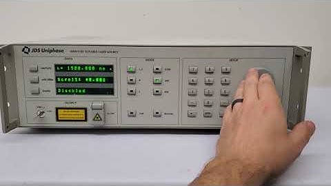 JDSU SWS 15101 3642 HE 15 Tunable Laser Source (A# 59880)