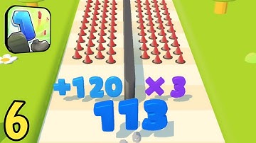 Number Run 3D - Gameplay Walkthrough Part 6 - All Max Levels 107-124 (Android, iOS) Pro Video game