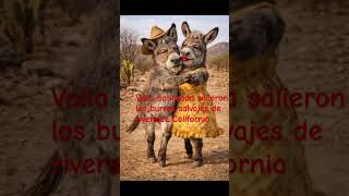 Estos burros 🫏 de Riverside California son bien inteligentes