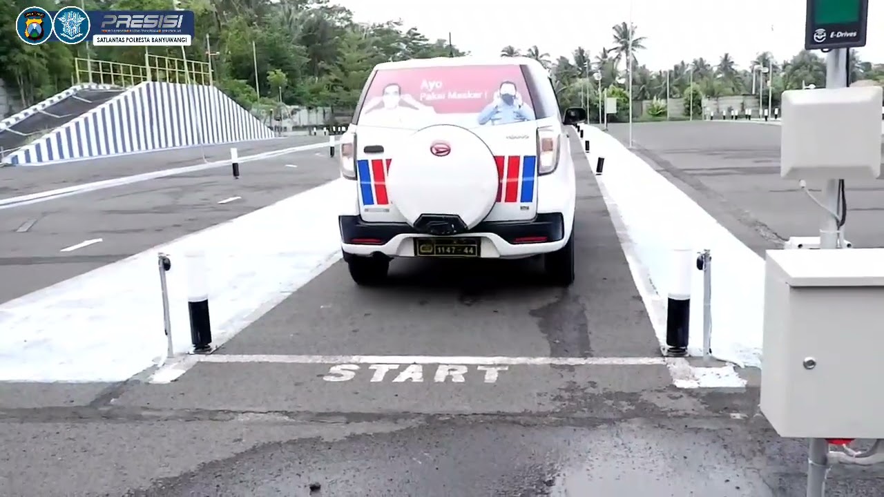 UJI PRAKTEK 1 SATPAS PROTOTYPE BANYUWANGI || SATLANTAS POLRESTA BANYUWANGI