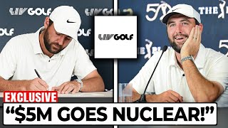 Details Scottie Scheffler’s SIGNED in silence — a $5M LIV agreement EXPOSED! Update