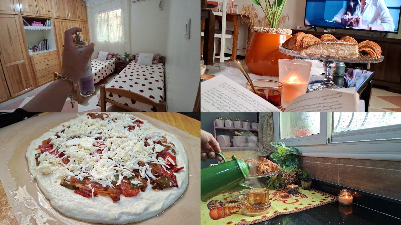  يوم بسيط في بيتي🏡/روتين هادئ بلا ضجيج🥰مطلوع محشي بي شكشوكة 