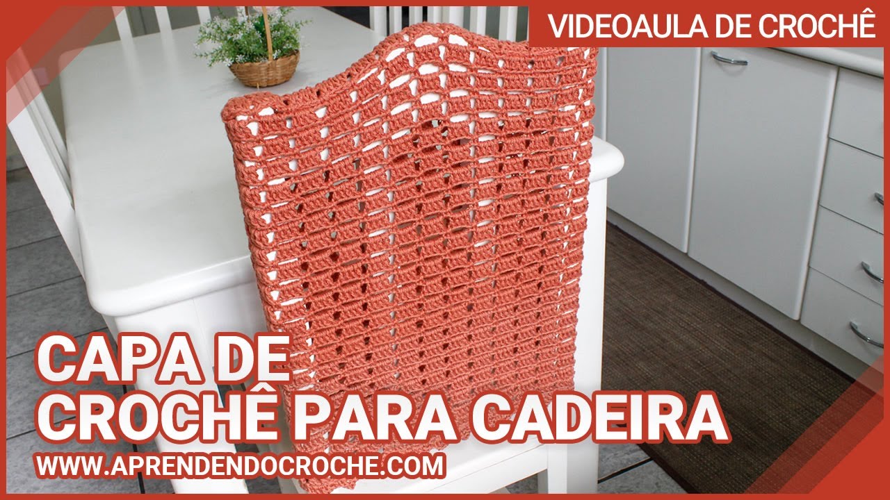 Capa de Crochê para Cadeira Clean