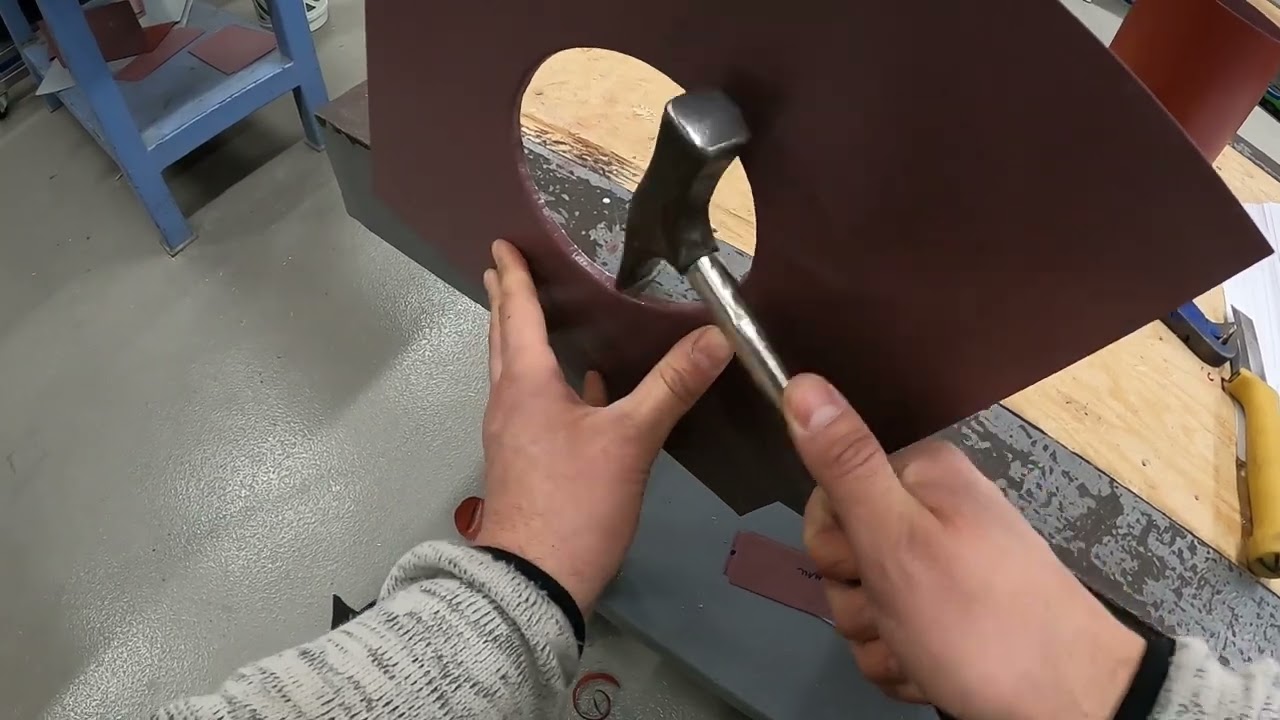 Stos med invändig hörnfals.