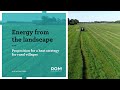 Energy from the landscape  proposition for a heat strategy for rural villages  rom3d  tfw