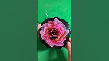 The most realistic flower coaster 🌺 It’s a different technique #shorts #subscribe #resin #flowers