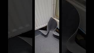 How to install and weld altro safety vinyl flooring with cap and cove stand-in shower room 