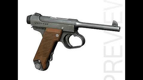 3D Model of Nambu Pistol Typ14 - Taisho 14 Review