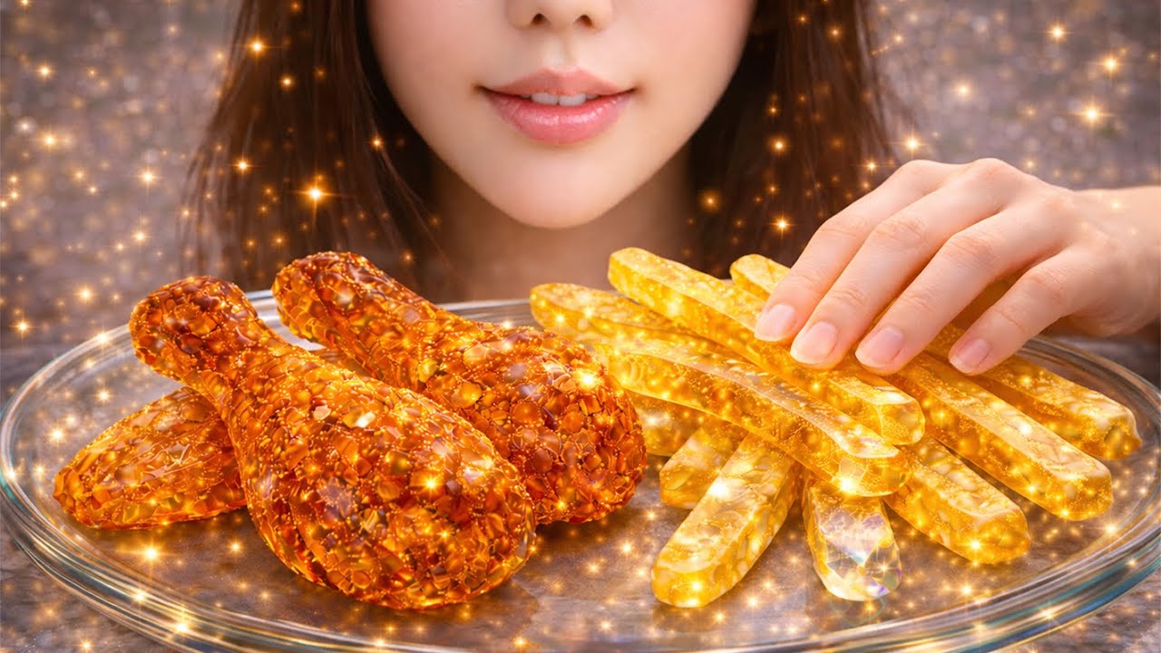 Making America’s Famous Fried Chicken & French Fries… But Made of GLASS 😳✨