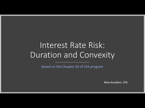 საპროცენტო განაკვეთის რისკი, CFA 2022 წლის პროგრამის 43-ე თავის მიხედვით