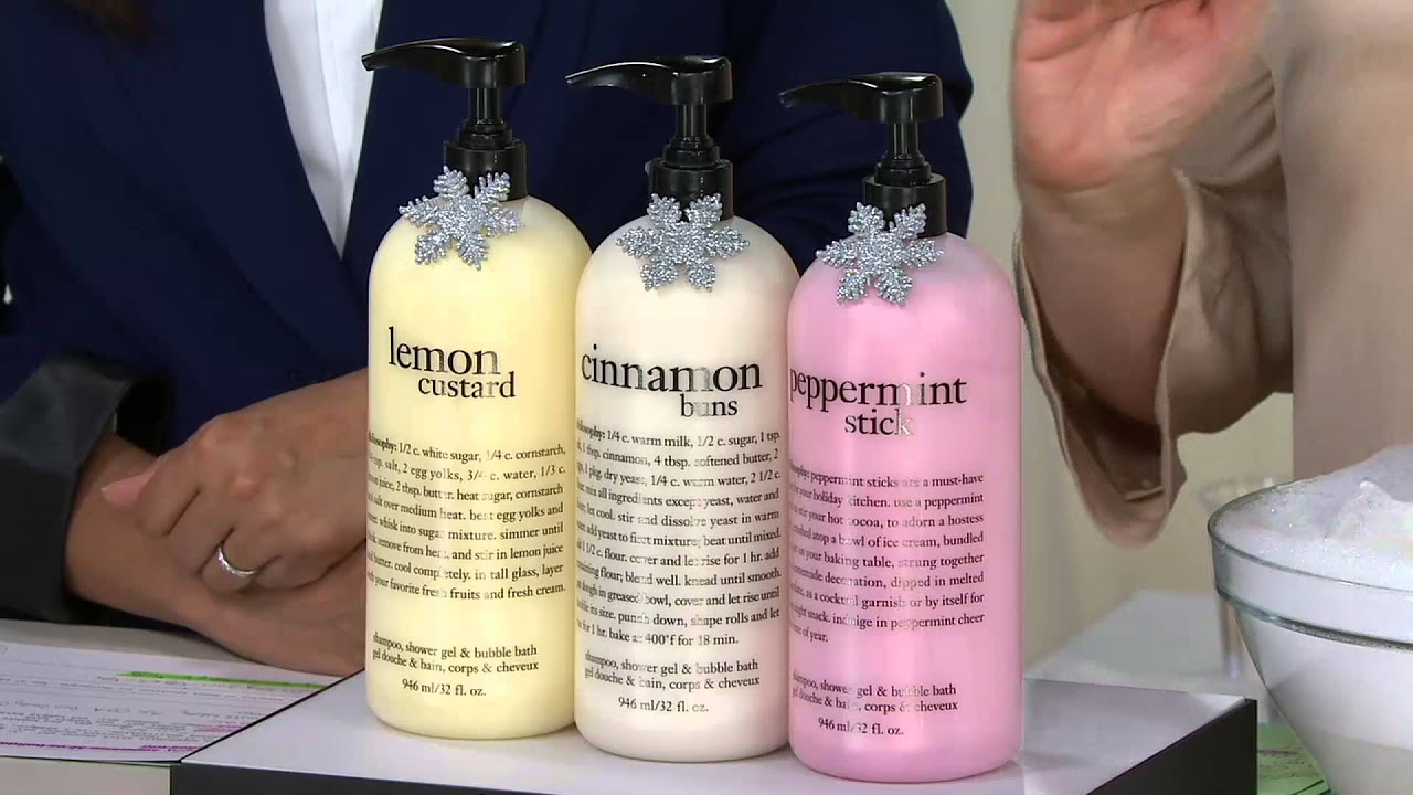 philosophy supersize 32 oz holiday shower gel favorites trio on QVC
