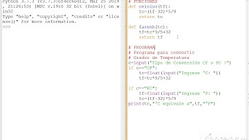 Funciones para convertir grados Frenheit a Celsius y viceversa