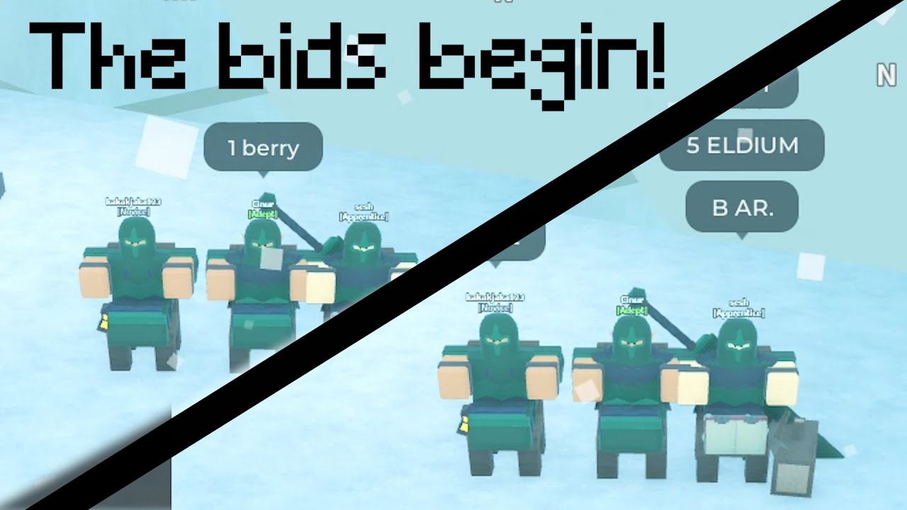 Funny auctions in Eldus Valley