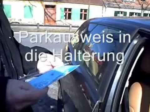 Halterung für Ihren Parkausweis für Anwohner, Bewohner, Handwerker