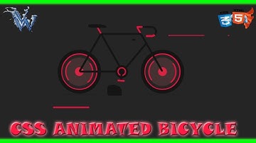 CSS Tutorial | Animated Bicycle | Css Effects Animation | Cool css effects
