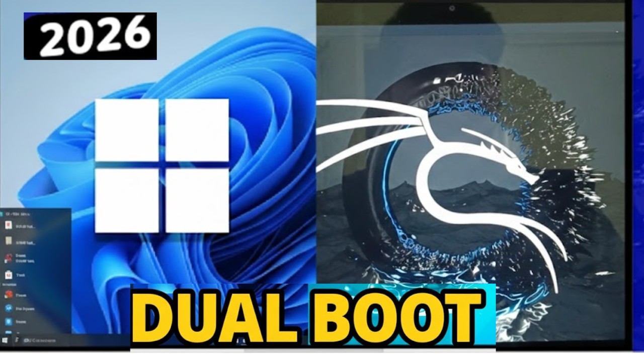 (2026 Fix ) How To Dual Boot Windows and Kali Linux - YouTube