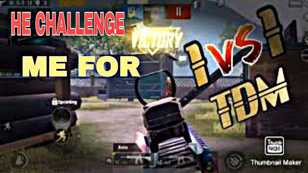 Bgmi my friend challenge 1v1 TDM room bgmi - YouTube